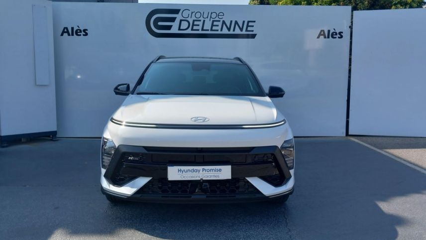 30100 : Hyundai Alès - Auto Hall - HYUNDAI KONA N Line Executive - KONA II - Blanc - Automate sequentiel - Essence / Courant électrique
