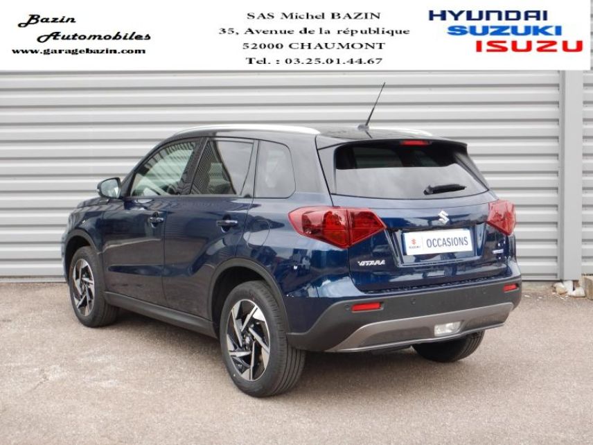 52000 : Hyundai Chaumont - Garage Michel Bazin - SUZUKI Vitara - Vitara - So&#039;Color Sphere Blue Pearl/Black métal - Transmission intégrale - Essence/Micro-Hybride