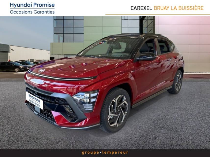 62700 : Hyundai Bruay-La-Buissière - Groupe Lempereur - HYUNDAI Kona - Kona - Ultimate Red métallisé/Toit/rétros Black - Traction - Hybride : Essence/Electrique