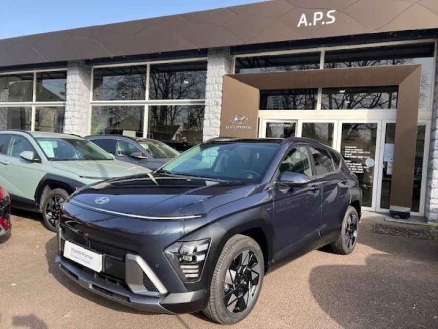 89100 : Hyundai Sens - APS - HYUNDAI Kona - Kona - Denim Blue perlé métallisé - Traction - Hybride : Essence/Electrique