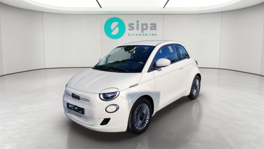 33140 : Hyundai Bordeaux Sud Villenave d'Ornon - Sipa Automobiles - FIAT 500e BERLINE MY22 SERIE 1 STEP 2 Icône - 500 III ELECTRIQUE - Blanc - Automate à fonct. Continu - Courant électrique