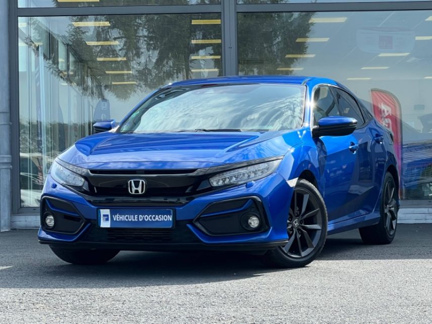 57200 : Hyundai Sarreguemines - Theobald Automobiles - HONDA Civic - Civic - Bleu Sport Brillant Métallisé - Traction - Essence
