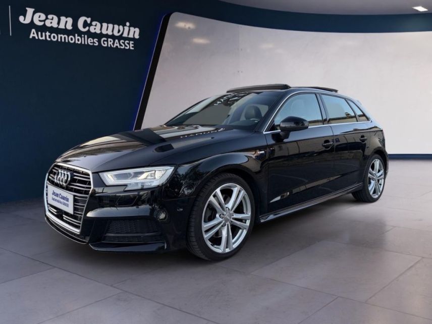 06130 : Hyundai Grasse - Garage Jean Cauvin - AUDI A3 SPORTBACK S Line Plus - A3 III - Noir - Boîte séquentielle - Diesel