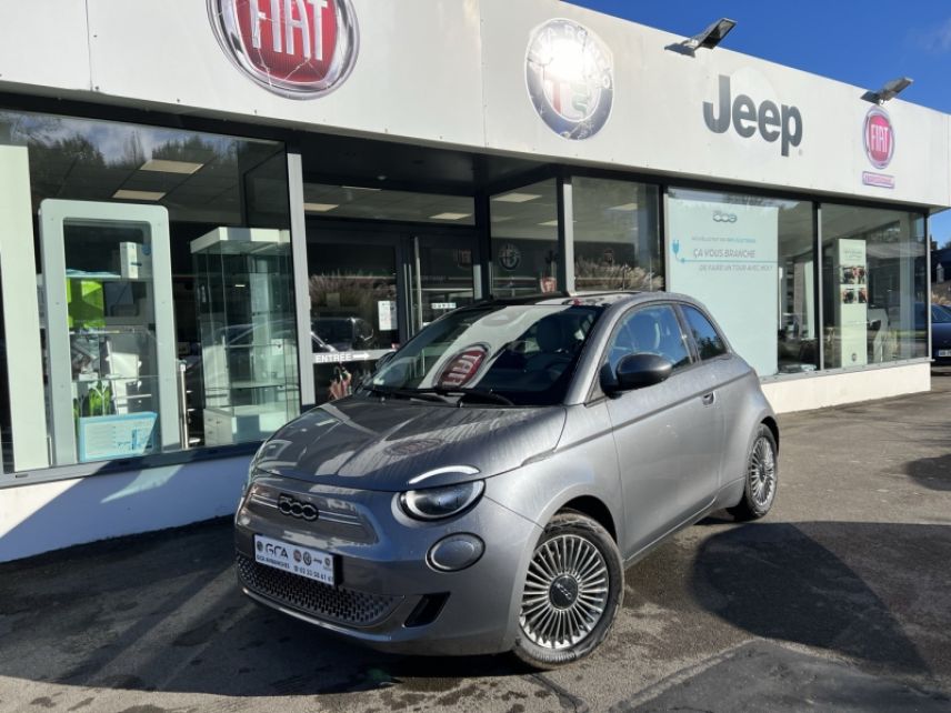 50300 : Hyundai Avranches - GCA - FIAT 500 - 500 - Mineral Grey métal - Traction - Electrique