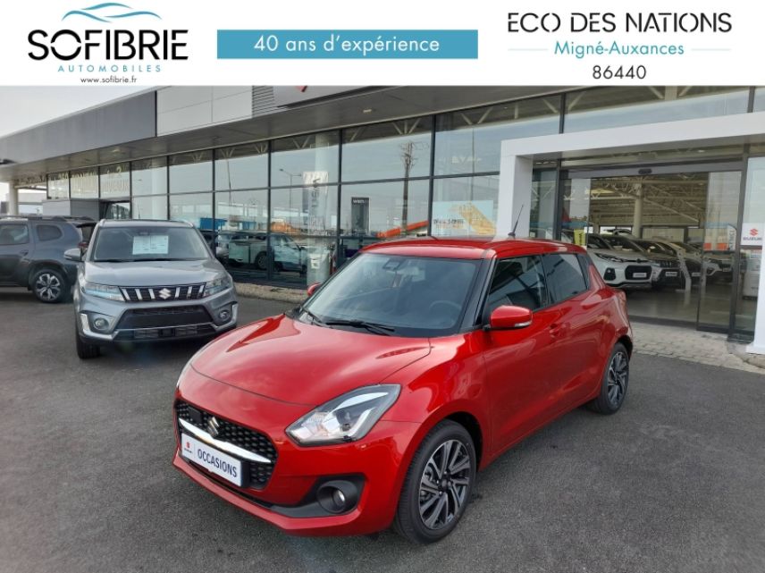 86000 : Hyundai Poitiers - Eco des Nations - SUZUKI Swift - Swift - Burning Red Pearl métallisé - Traction - Essence/Micro-Hybride