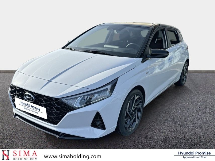 92250 : Hyundai Motor Company - HYUNDAI i20 - i20 - Atlas White Métal/Toit/rétros Black - Traction - Essence/Micro-Hybride