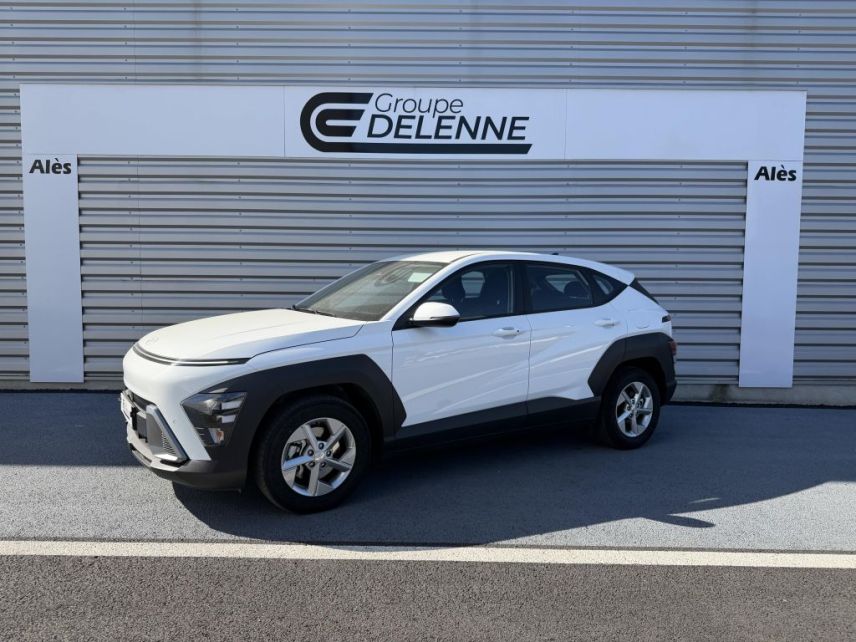30100 : Hyundai Alès - Auto Hall - HYUNDAI KONA Intuitive - KONA II - Blanc - Automate sequentiel - Essence / Courant électrique