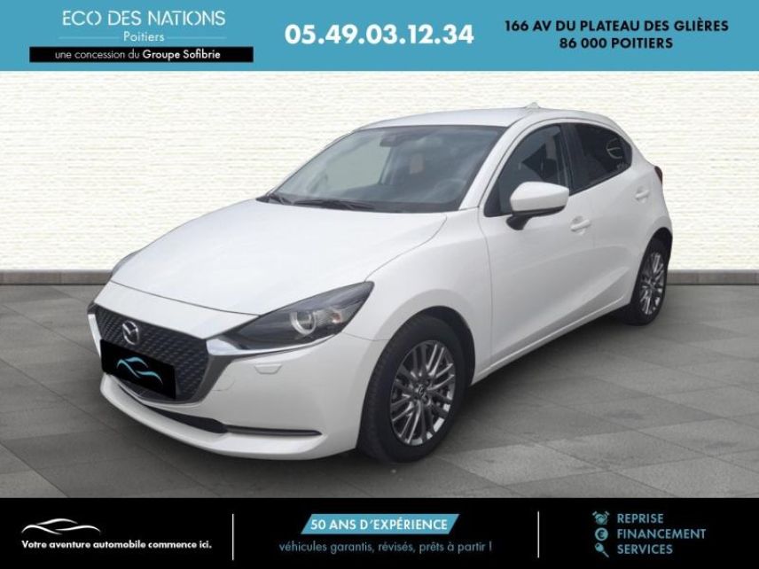 86000 : Hyundai Poitiers - Eco des Nations - MAZDA Mazda 2 - Mazda 2 - Blanc - Traction - Essence/Micro-Hybride