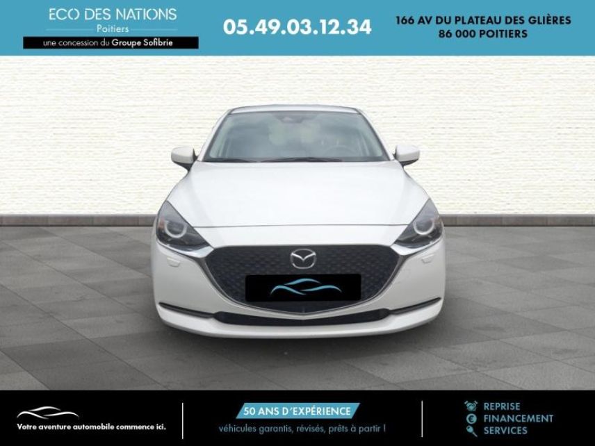 86000 : Hyundai Poitiers - Eco des Nations - MAZDA Mazda 2 - Mazda 2 - Blanc - Traction - Essence/Micro-Hybride