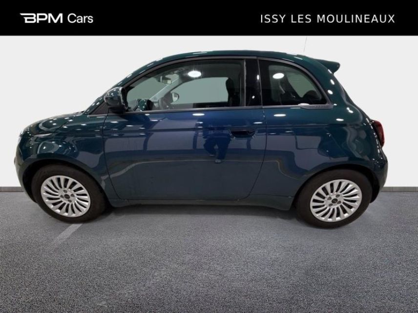 92130 : Hyundai ISSY-LES-MOULINEAUX - BPM Cars - FIAT 500 3+1 - 500 3+1 - Ocean Green métal - Traction - Electrique