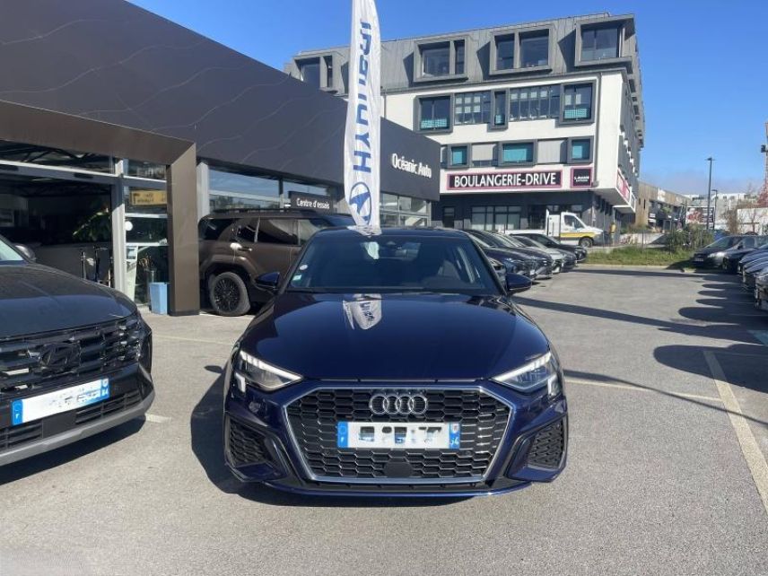 64100 : Hyundai Bayonne - Oceanic Auto - AUDI A3 Sportback - A3 Sportback - Bleu Navarre métallisé -  - Diesel