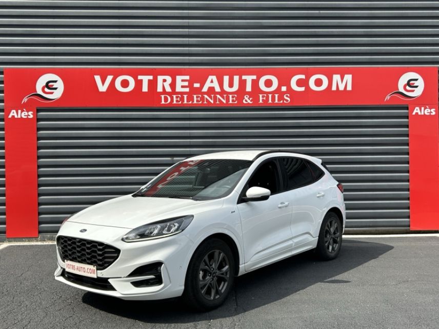 30100 : Hyundai Alès - Auto Hall - FORD KUGA ST-Line - KUGA III - Blanc - Automate à fonct. Continu - Essence / Ethanol / Courant électrique