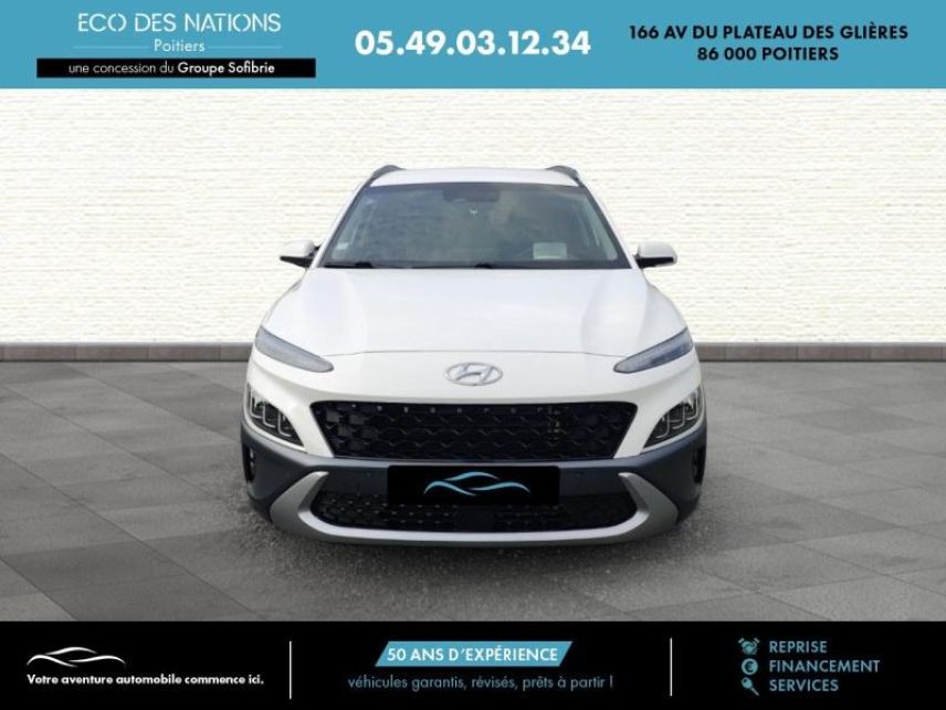 86000 : Hyundai Poitiers - Eco des Nations - HYUNDAI Kona - Kona - Atlas White - Traction - Hybride : Essence/Electrique
