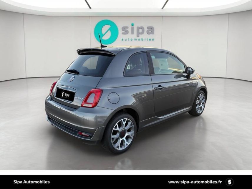 31200 : Hyundai TOULOUSE NORD - AUTO NORD - FIAT 500 SERIE 9 EURO 6D-FULL Sport - 500 II - Gris - Boîte manuelle - Essence sans plomb