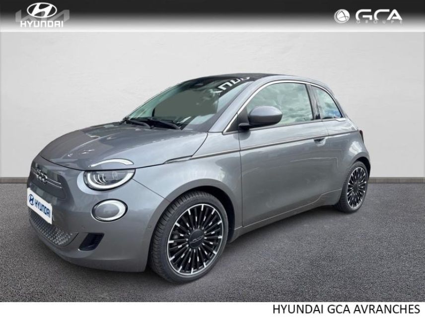 50300 : Hyundai Avranches - GCA - FIAT 500 - 500 - Mineral Grey métal - Traction - Electrique