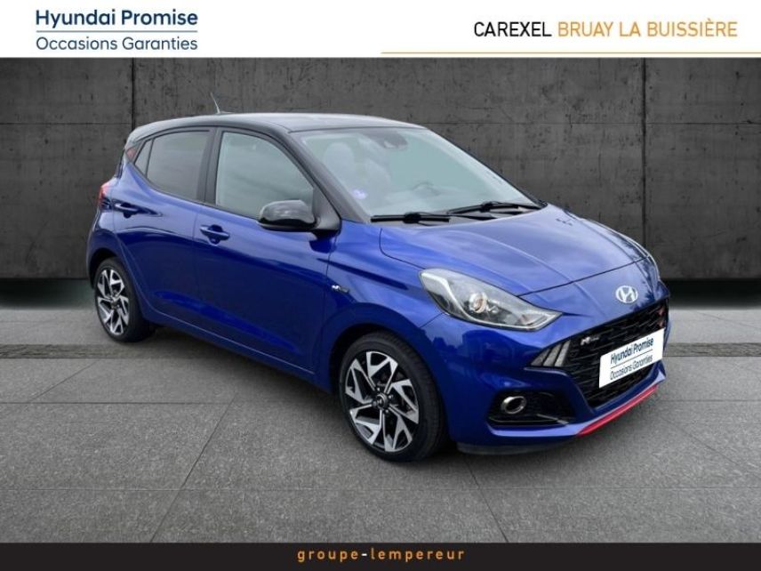 62700 : Hyundai Bruay-La-Buissière - Groupe Lempereur - HYUNDAI i10 - i10 - Intense Blue Métal/Toit/rétros Black - Traction - Essence