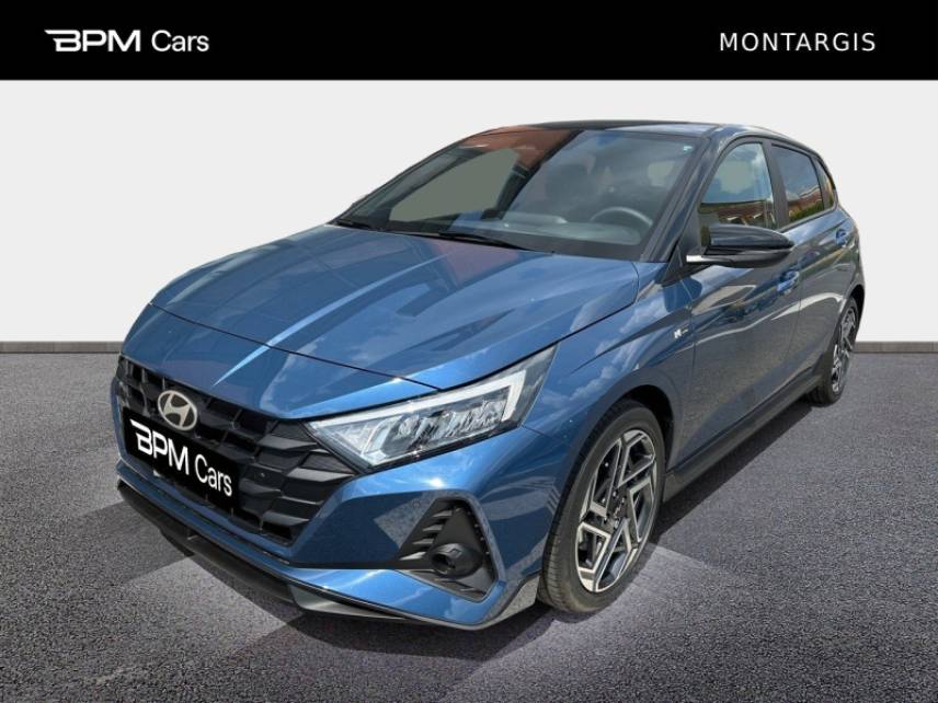 45200 : Hyundai Montargis - ELLIPSE Automobiles - HYUNDAI i20 - i20 - Vibrant Blue Métal/Toit+rétros Black - Traction - Essence