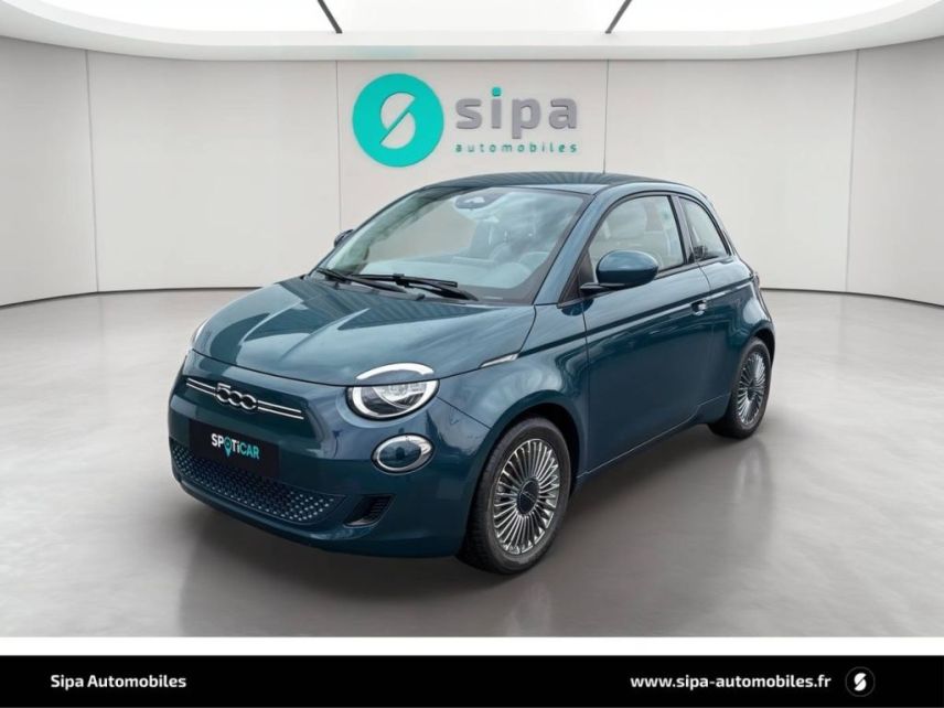 33140 : Hyundai Bordeaux Sud Villenave d'Ornon - Sipa Automobiles - FIAT 500e BERLINE Icône - 500 III - Ocean Green - Automate à fonct. Continu - Courant électrique