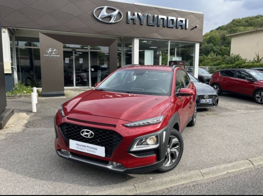 38200 : Hyundai Vienne - Groupe Central Autos - HYUNDAI KONA HYBRID Intuitive - KONA - Rouge - Automate sequentiel - Essence / Courant électrique