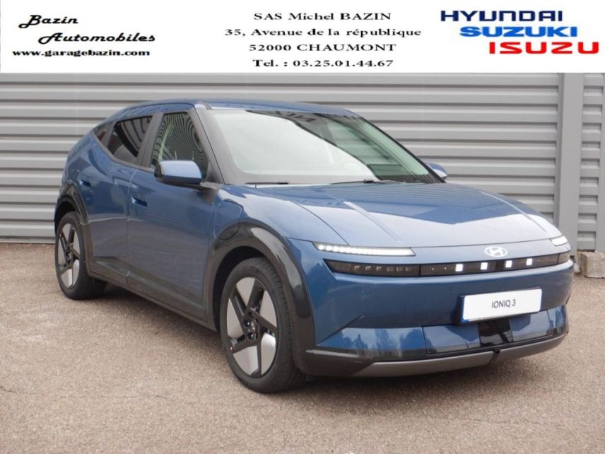 52000 : Hyundai Chaumont - Garage Michel Bazin - HYUNDAI Ioniq 3 - Ioniq 3 - Peinture spéciale - Traction - Electrique