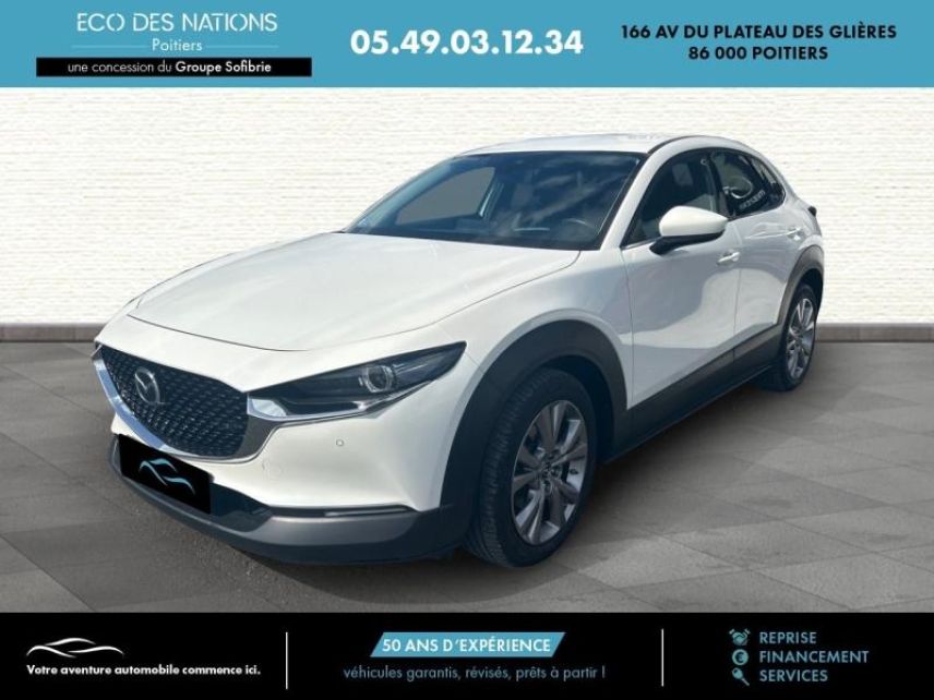 86000 : Hyundai Poitiers - Eco des Nations - MAZDA CX-30 - CX-30 - Blanc - Traction - Essence/Micro-Hybride