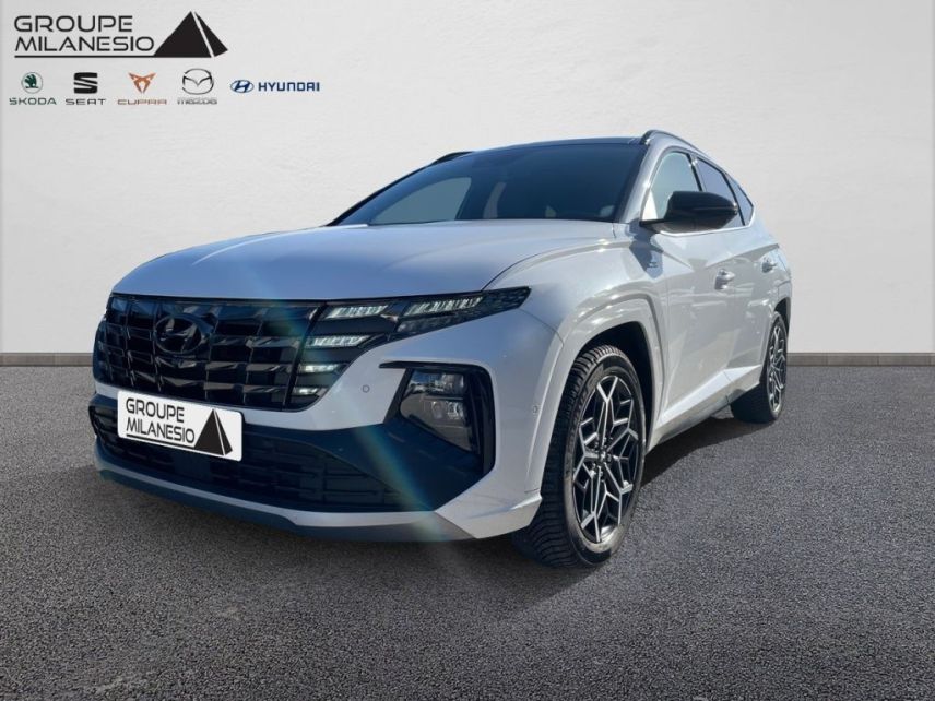 13290 : Hyundai Aix en Provence - Cap Milanesio - HYUNDAI TUCSON N Line Executive - TUCSON IV - Blanc - Boîte automatique - Essence / Courant électrique