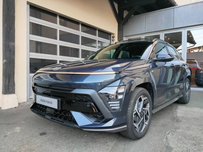 78000 : Hyundai Versailles - SOCOHY - HYUNDAI Kona - Kona - Denim Blue prl mtl/Toit/rétros Black - Traction - Hybride : Essence/Electrique