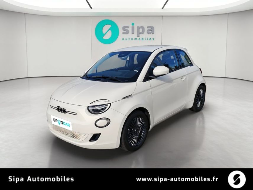 33140 : Hyundai - Sipa Automobiles – Bordeaux Sud - Villenave d’Ornon - FIAT 500e BERLINE MY22 SERIE 1 STEP 1  - 500 III ELECTRIQUE - Ice White - Automate à fonct. Continu - Courant électrique