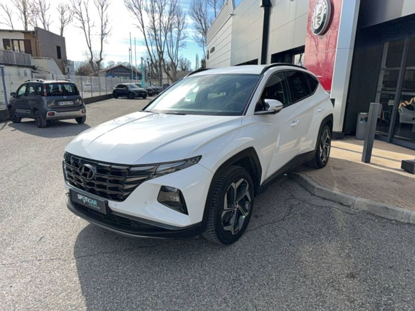 04100 : Hyundai Manosque - Pedinielli - HYUNDAI TUCSON Creative - TUCSON IV - BLANC - Boîte automatique - Essence / Courant électrique