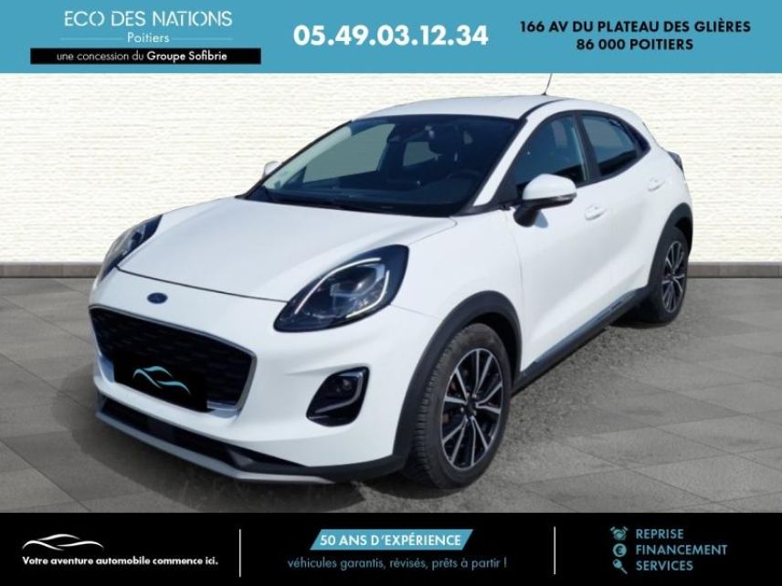 86000 : Hyundai Poitiers - Eco des Nations - FORD Puma - Puma - Blanc - Traction - Essence/Micro-Hybride