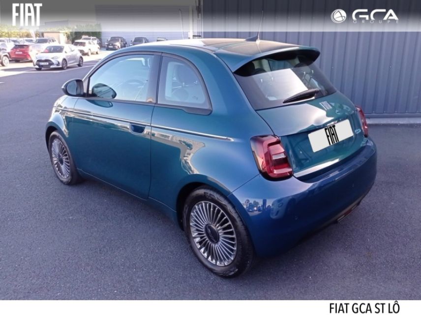50000 : Hyundai Saint-Lô - GCA - FIAT 500 - 500 - Ocean Green métal - Traction - Electrique
