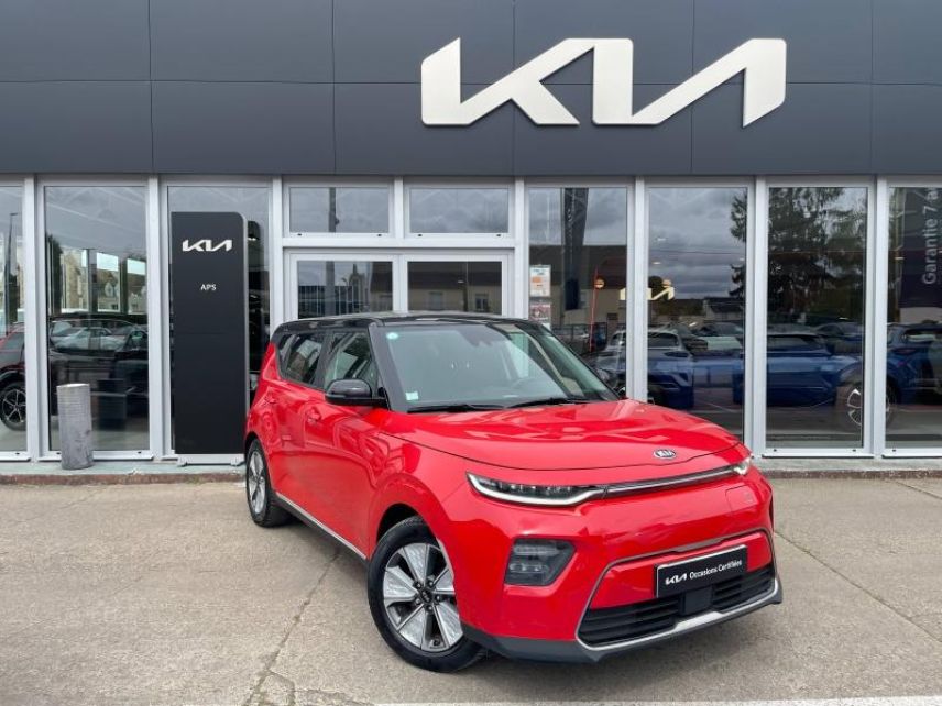 89100 : Hyundai Sens - APS - KIA e-Soul - e-Soul - Rouge Inferno métal+Toit Noir Abyssinie - Traction - Electrique