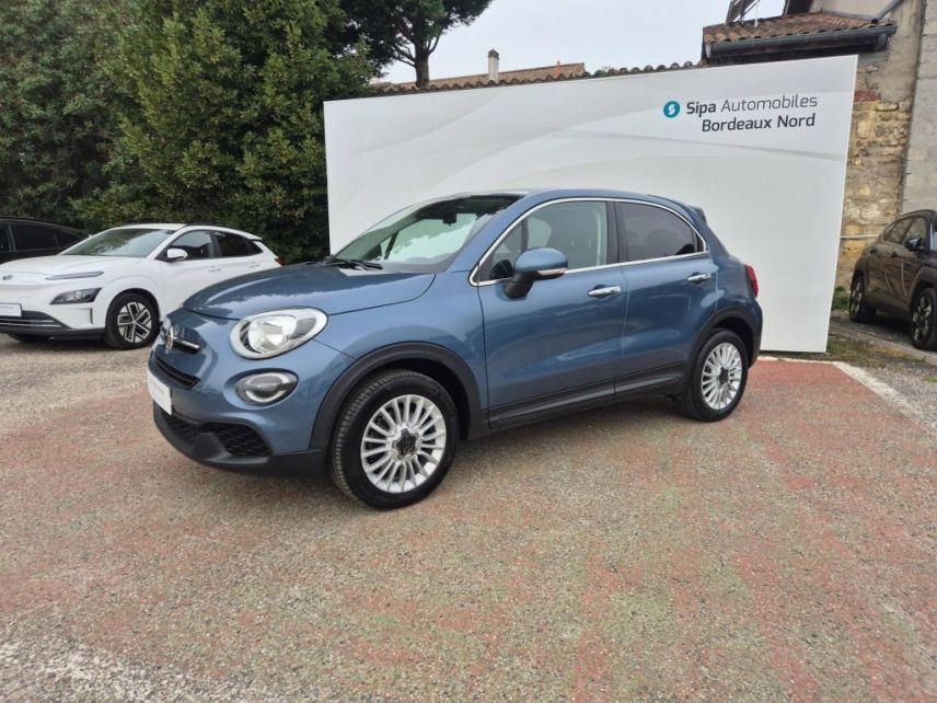 33110 : Hyundai Bordeaux Nord Le Bouscat - Sipa Automobiles - FIAT 500X MY20 Lounge - 500X - Bleu - Boîte automatique - Essence sans plomb