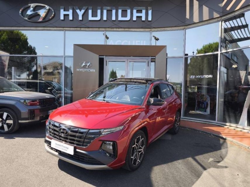 19100 : Hyundai Brive-la-Gaillarde - Garage Pouget - HYUNDAI Tucson - Tucson - Sunset Red Métal - Traction - Hybride : Essence/Electrique