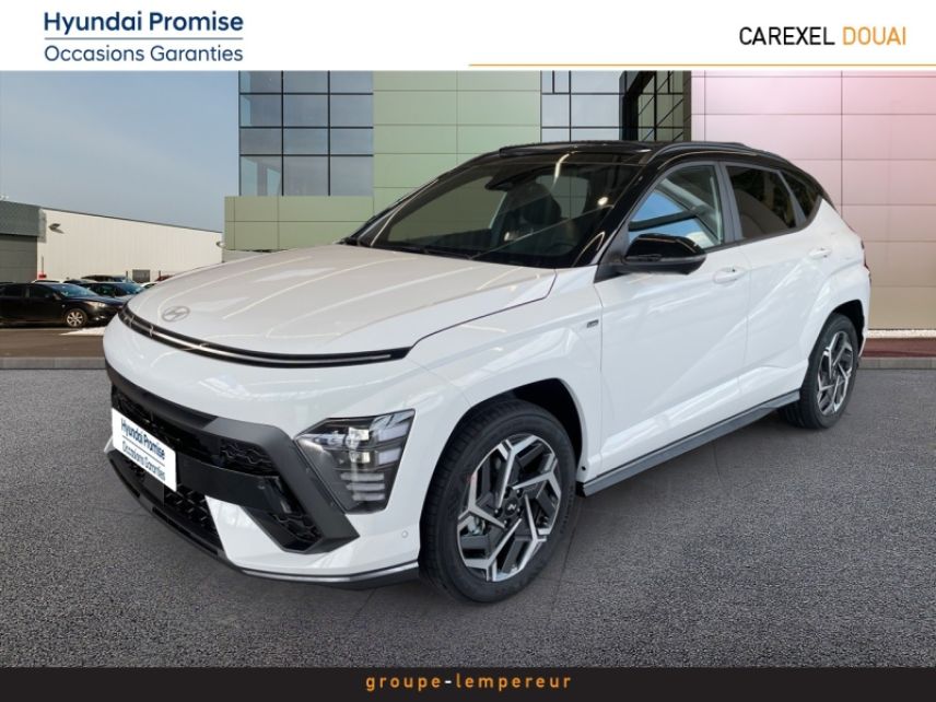 59187 : Hyundai Douai - Groupe Lempereur - HYUNDAI Kona - Kona - Atlas White/Toit/rétros Black - Traction - Hybride : Essence/Electrique