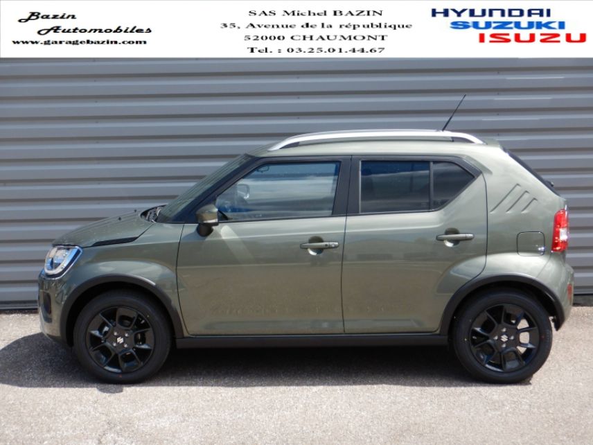 52000 : Hyundai Chaumont - Garage Michel Bazin - SUZUKI Ignis - Ignis - Tough Khaki Pearl métallisé - Traction - Essence/Micro-Hybride