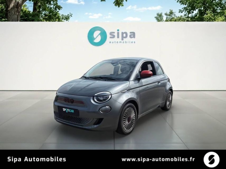 33260 : Hyundai Arcachon - Sipa Automobiles - FIAT 500e BERLINE (RED) - 500 III ELECTRIQUE - Gris - Automate à fonct. Continu - Courant électrique