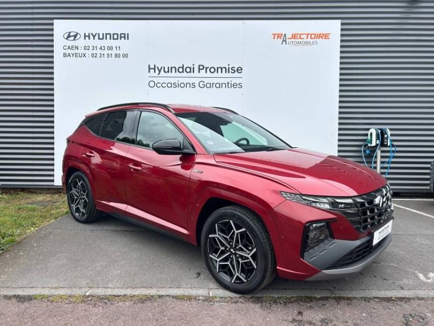 14100 : Hyundai Lisieux - Trajectoire Automobiles - HYUNDAI Tucson - Tucson - Sunset Red Métal - Traction - Hybride : Essence/Electrique