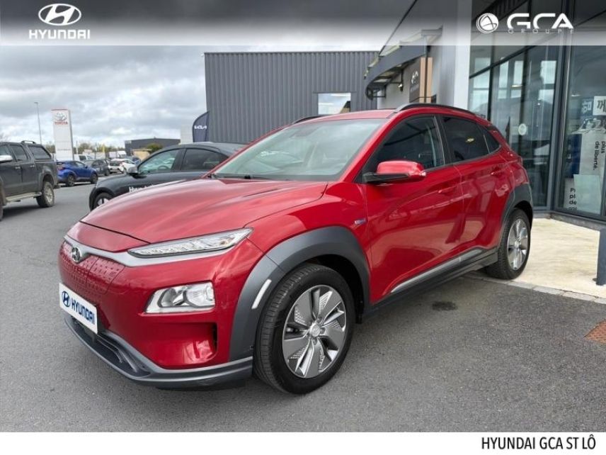 50000 : Hyundai Saint-Lô - GCA - HYUNDAI Kona - Kona - Sunset Red Métal - Traction - Electrique