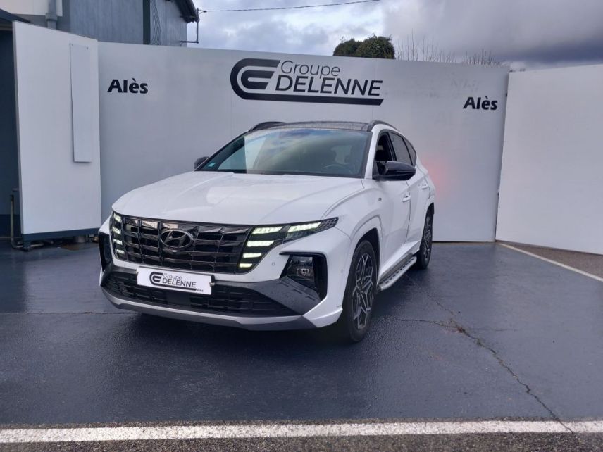30100 : Hyundai Alès - Auto Hall - HYUNDAI TUCSON N Line Executive - TUCSON IV - Blanc - Boîte automatique - Essence / Courant électrique