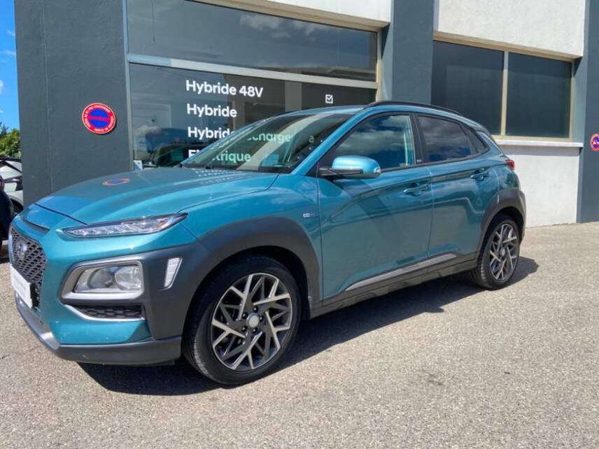 06130 : Hyundai Grasse - Garage Jean Cauvin - HYUNDAI Kona - Kona - Ceramic Blue - Bleu Métallisé - Traction - Hybride : Essence/Electrique