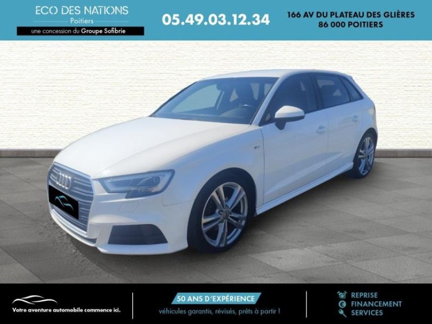 86000 : Hyundai Poitiers - Eco des Nations - AUDI A3 Sportback - A3 Sportback - Blanc - Traction - Diesel