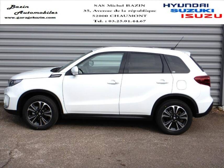 52000 : Hyundai Chaumont - Garage Michel Bazin - SUZUKI Vitara - Vitara - Cool White Pearl métallisé - Intégrale - Hybride : Essence/Electrique