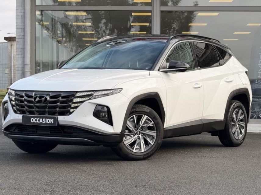 57200 : Hyundai Sarreguemines - Theobald Automobiles - HYUNDAI Tucson - Tucson - Serenity White Métal/Toit/rétros Black - Traction - Hybride : Essence/Electrique