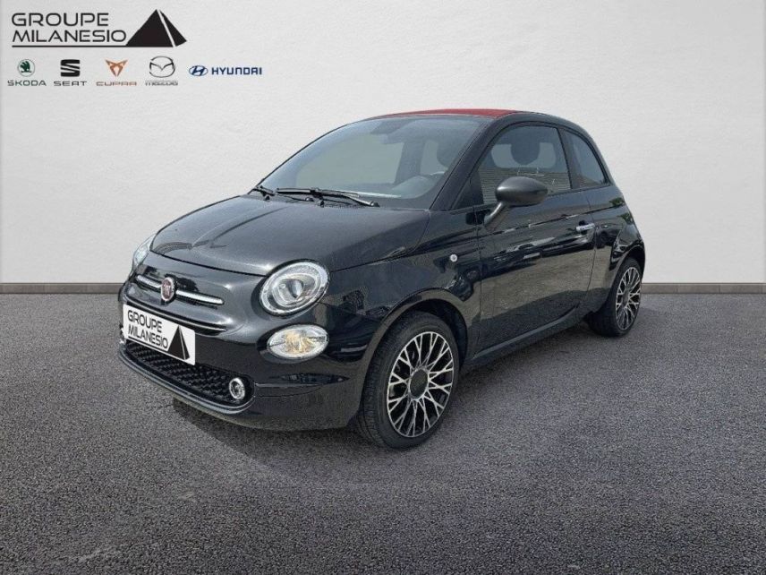 13300 : Hyundai Salon de Provence - Cap Milanesio - FIAT 500C  - 500C (09/2022) - Noir - Boîte manuelle - Essence sans plomb