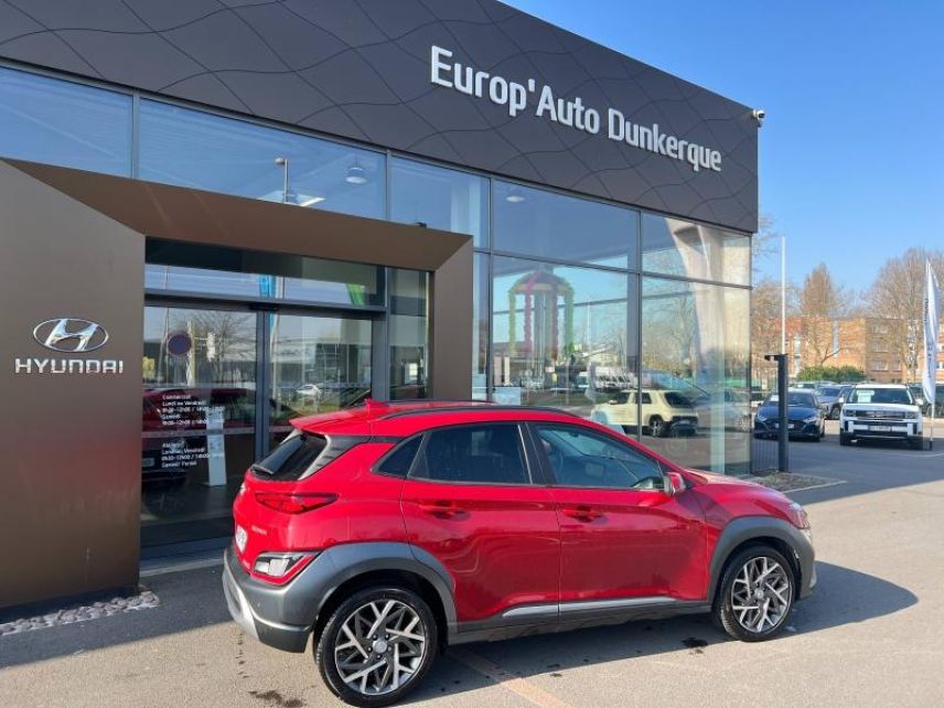 59640 : Hyundai Dunkerque - Europ&#039;Auto - HYUNDAI Kona - Kona - Pulse Red Métal - Traction - Hybride : Essence/Electrique
