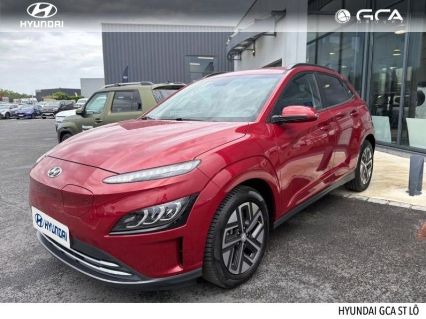 50000 : Hyundai Saint-Lô - GCA - HYUNDAI Kona - Kona - Sunset Red Métal - Traction - Electrique
