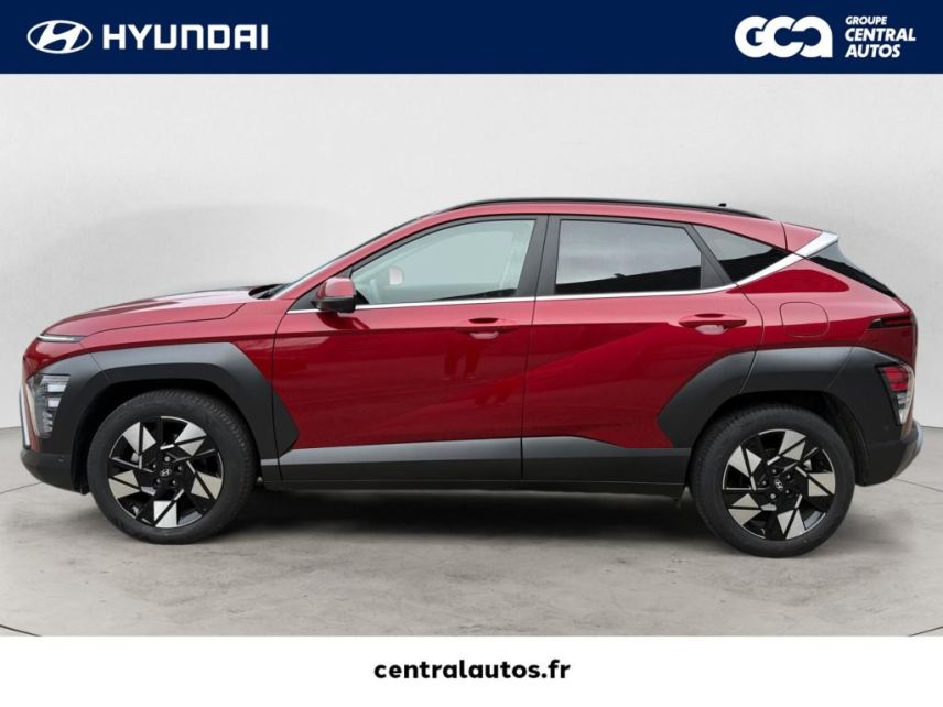 38300 : Hyundai Bourgoin-Jallieu - Groupe Central Autos - HYUNDAI KONA Executive - KONA II - Rouge - Automate sequentiel - Essence / Courant électrique