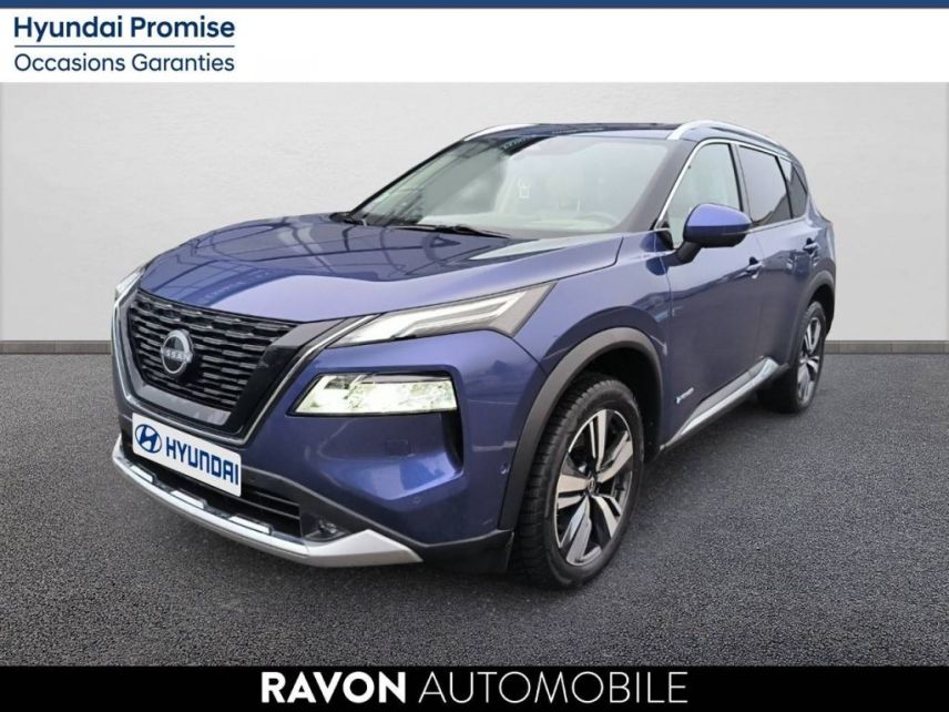 42100 : Hyundai Saint-Etienne - Ravon Automobile - NISSAN X-TRAIL Tekna - X-TRAIL (09/2022) - Bleu - Automate à fonct. Continu - Essence / Courant électrique