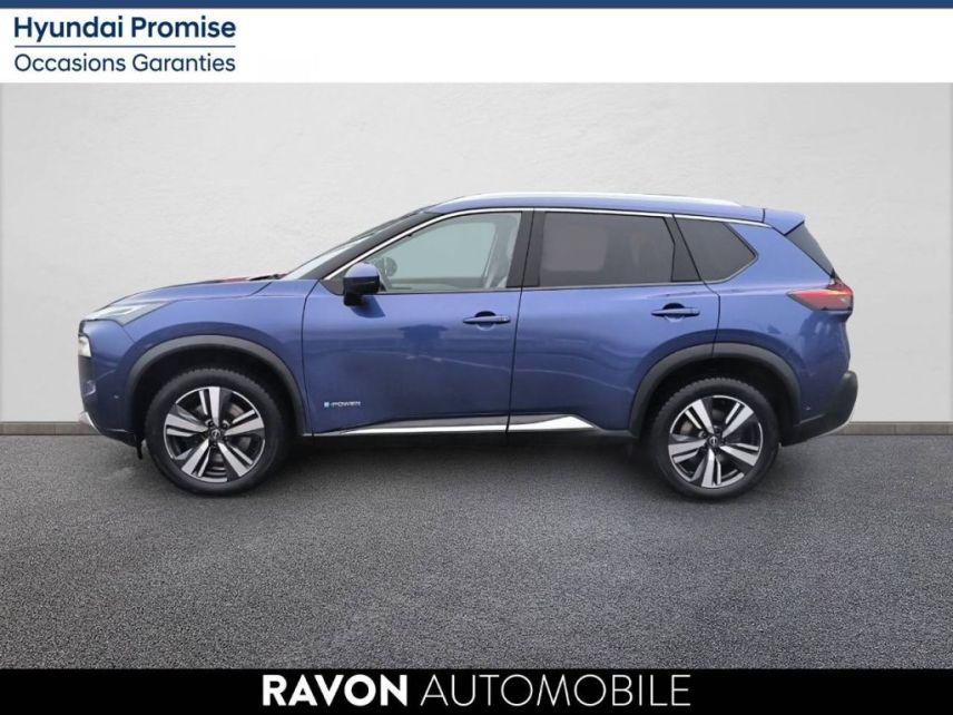 42100 : Hyundai Saint-Etienne - Ravon Automobile - NISSAN X-TRAIL Tekna - X-TRAIL (09/2022) - Bleu - Automate à fonct. Continu - Essence / Courant électrique